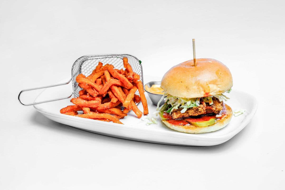 Korean Fried Chicken Burger