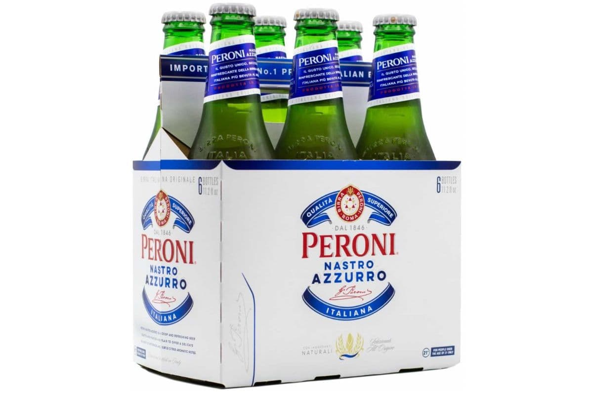 Peroni Nastro Azzurro Pale Lager, Italy (6 Btls) (6 x 330ML)