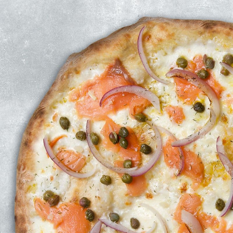 18" Smoked Salmon Pizza
