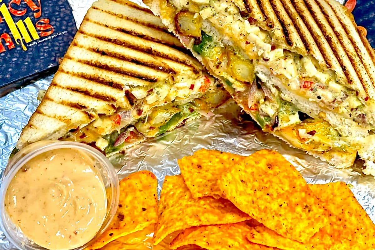 Jumbo Paneer Tikka Sandwich