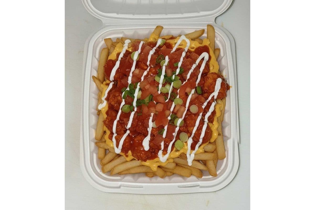 Buffalo Chicken Loaded Fries