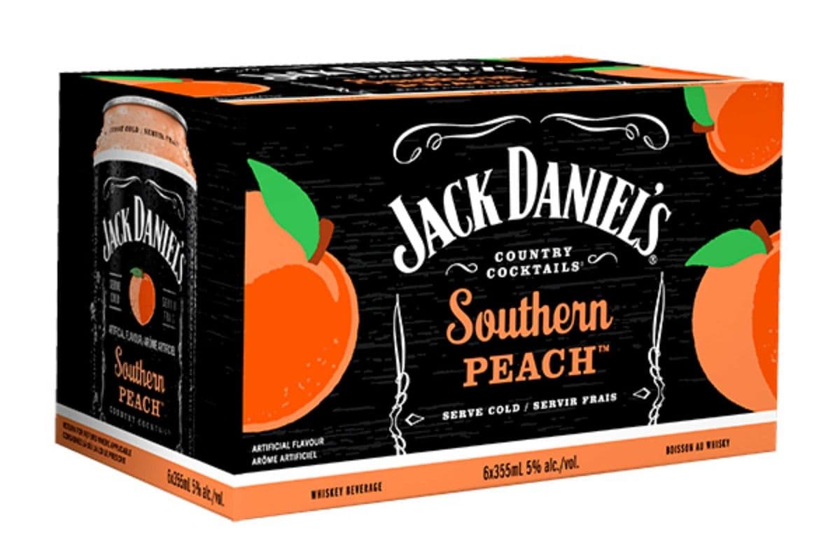 Jack Daniel's Country Cocktails Southern Peach (6 x 355 ml Cans)