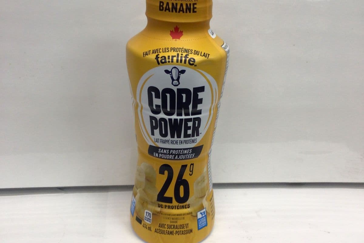 Core Power Lait Frappe Riche en Proteines Banana / High Protein Milk Shake (26 g) (414 ml)