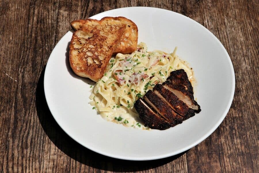 Blackened Chicken Fettuccine Alfredo