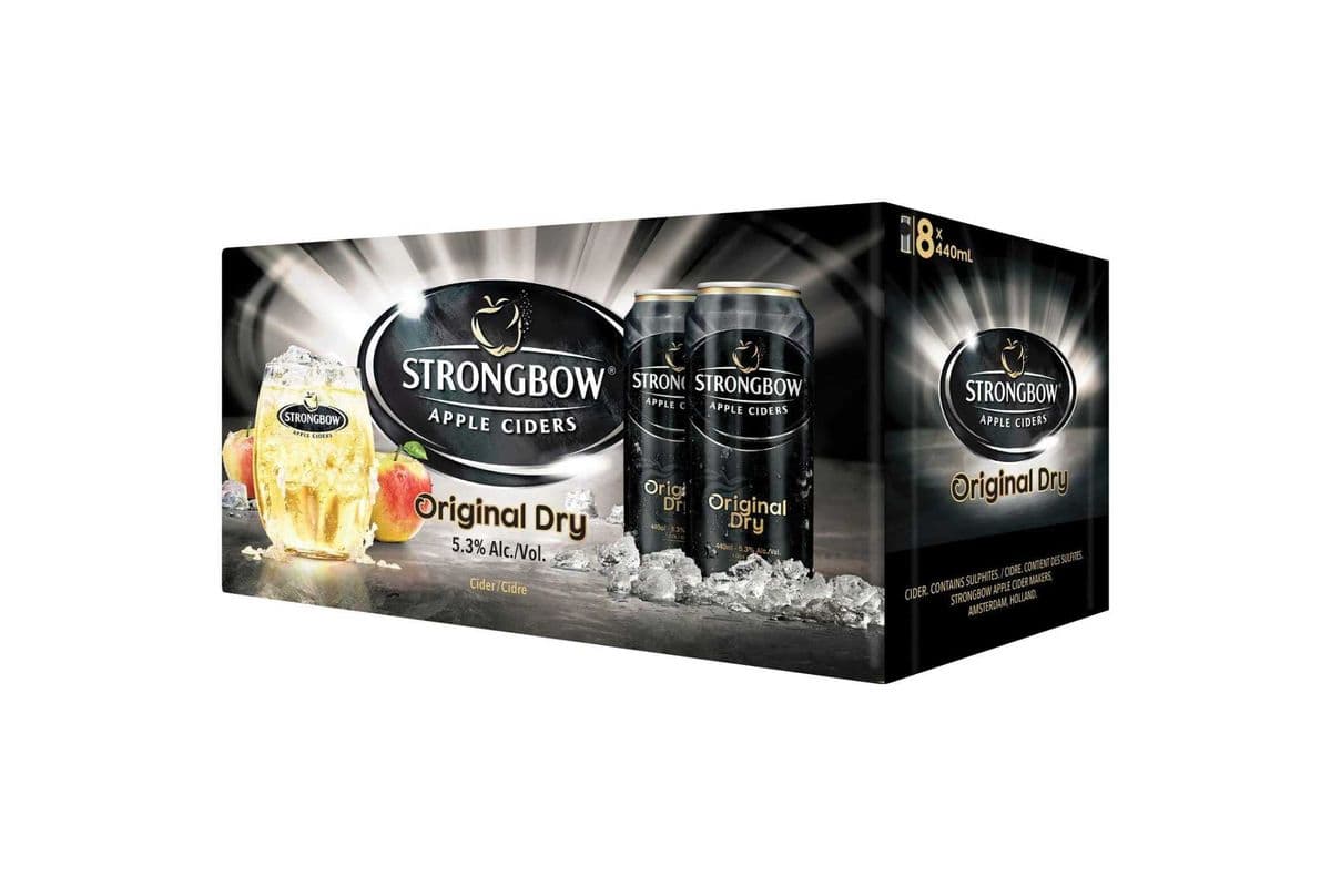 Strongbow British Dry Cider (8 x 440ml)