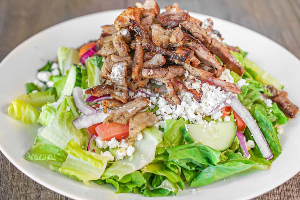 Pork Yeero Greek Salad