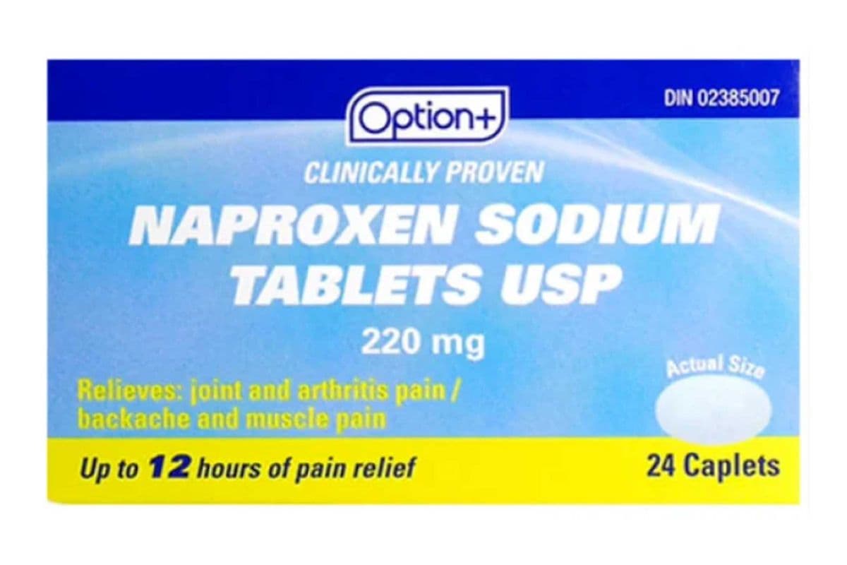 Option+ Naproxen (220 mg) (24 Caplets)