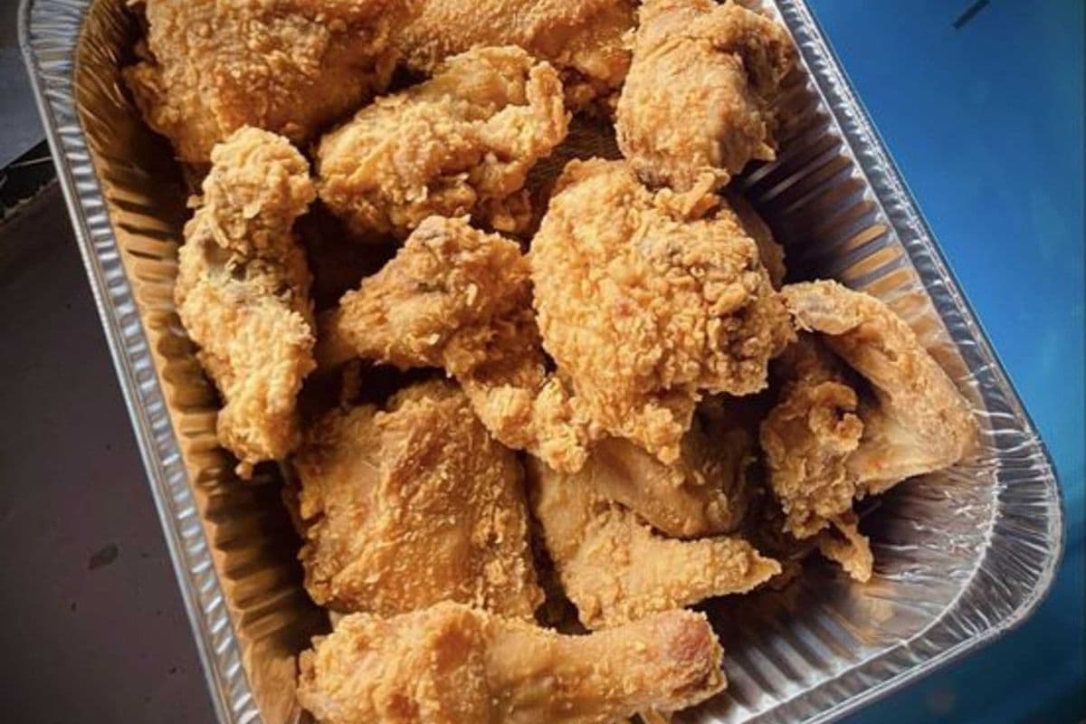 10 Chicken in a Box (5 thighs 5 legs) with Three Large Sides