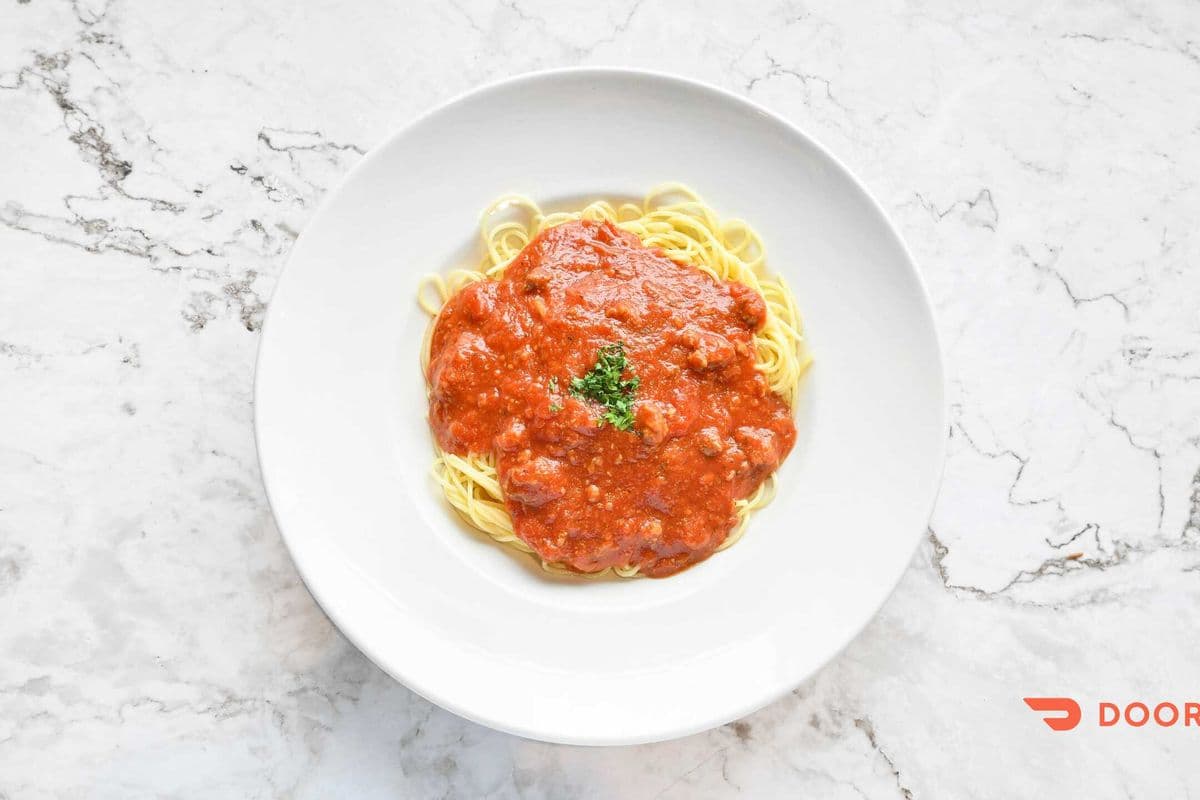 Spaghetti sauce viande chaud (pour 1) / Spaghetti with Meat Sauce Hot (For 1)