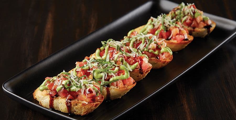 Shareable Fresh Tomato Bruschetta