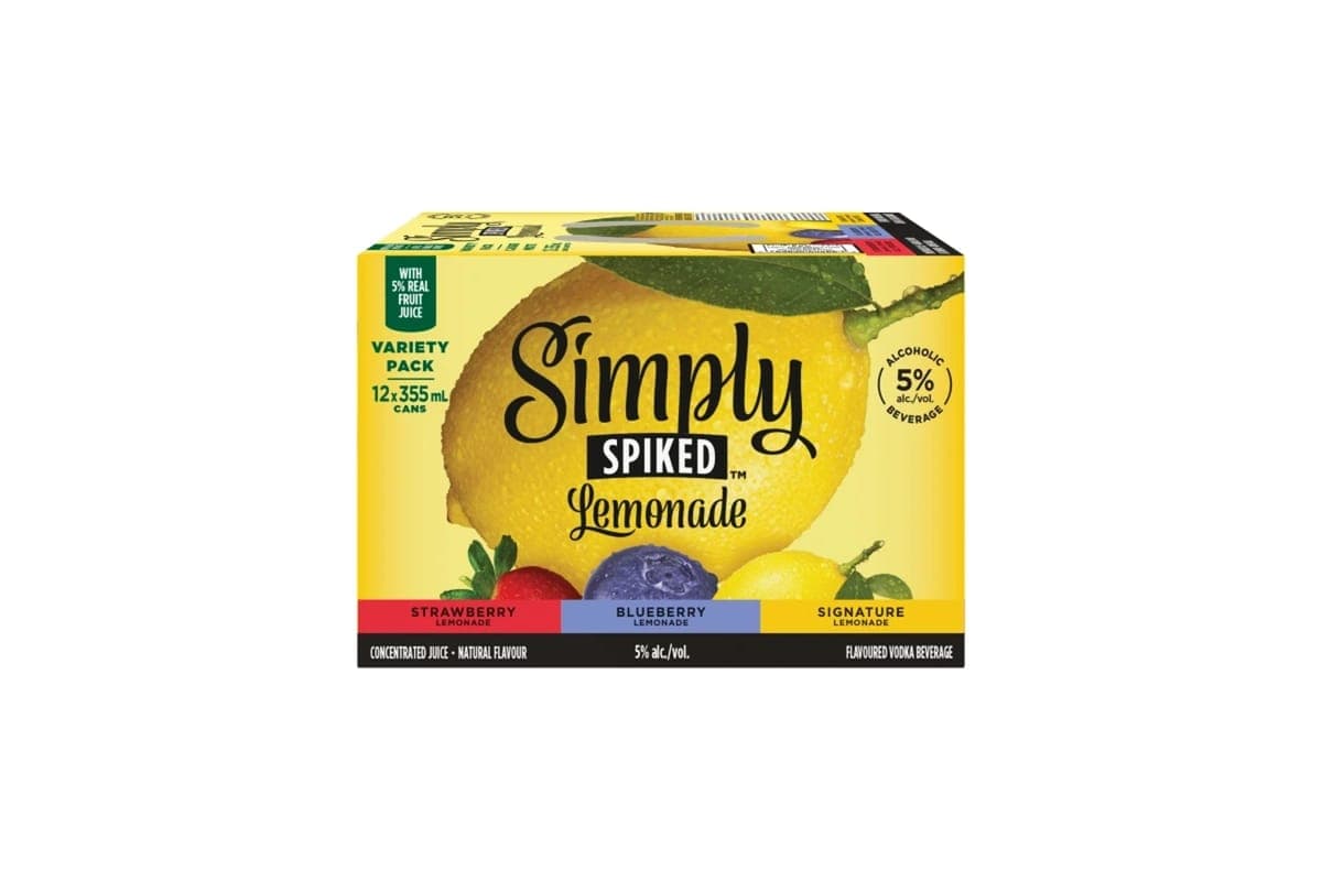 Simply Spiked Lemonade Variety Pack 355ml 12pk Can