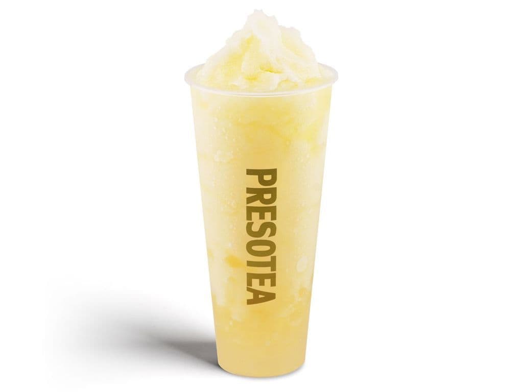 Frappé glacé au yuzu avec gelée de boba / Yuzu Slush w/ Jelly Boba