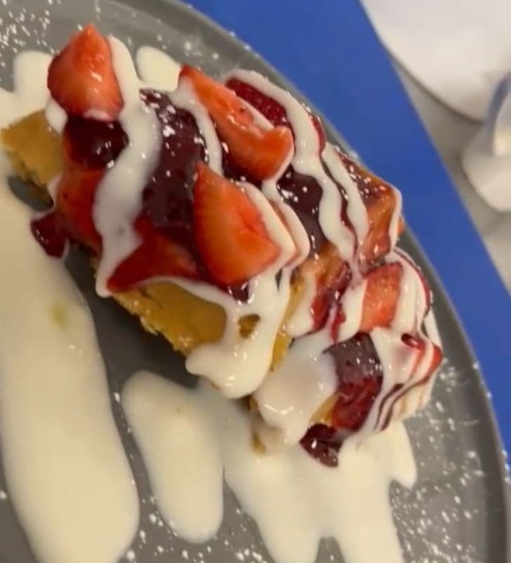 Strawberry Cream Cheese Waffle