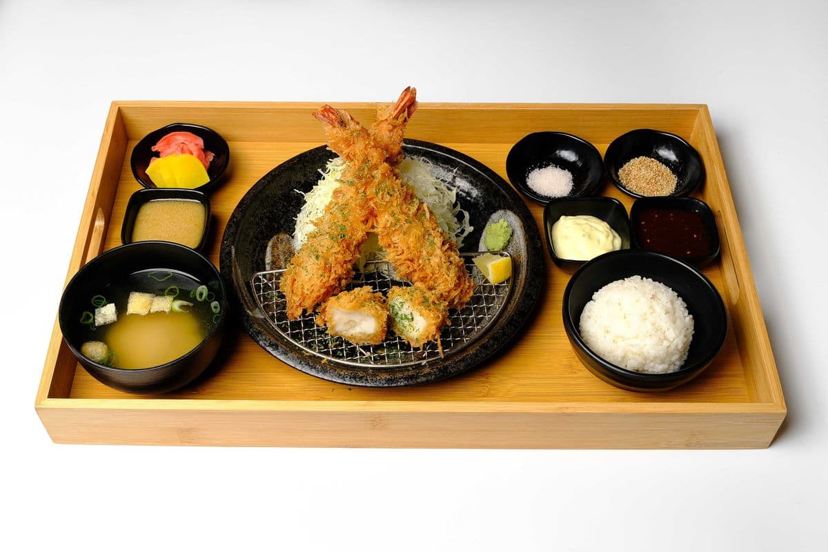 Ebi Hotate Katsu Set
