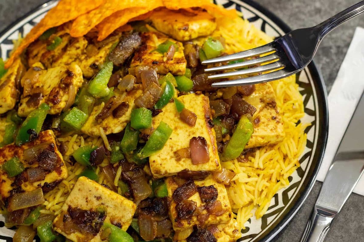 Paneer Tikka Rice (Vegetarian)
