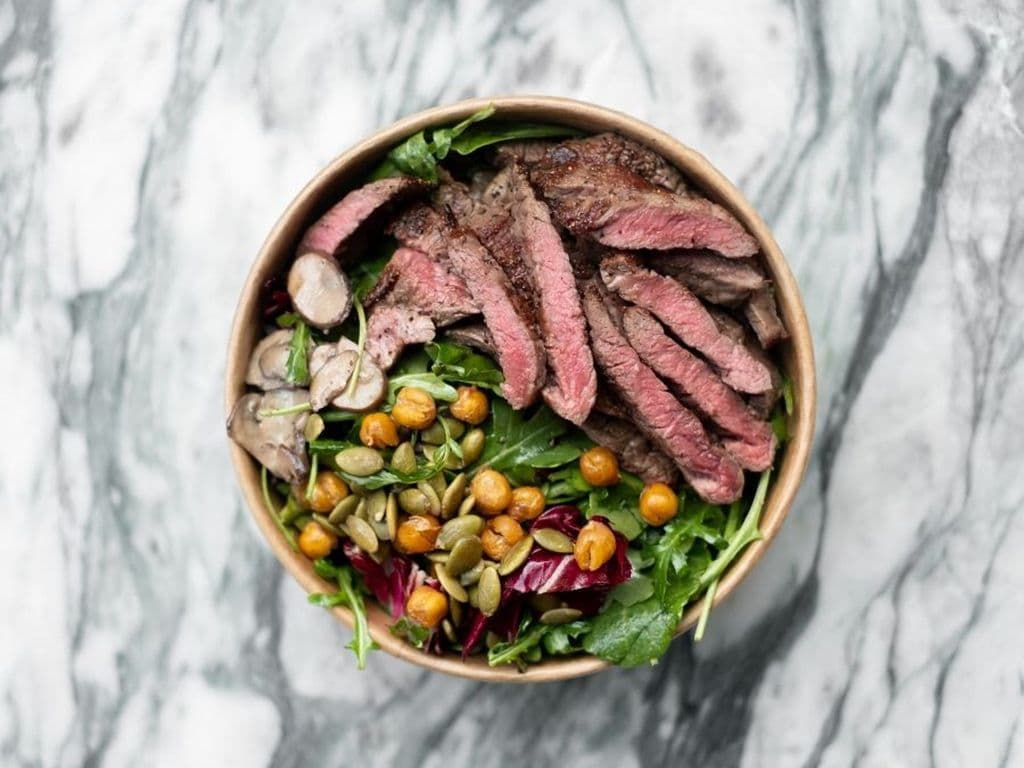 Dry Aged Sirloin Steak and Arugula