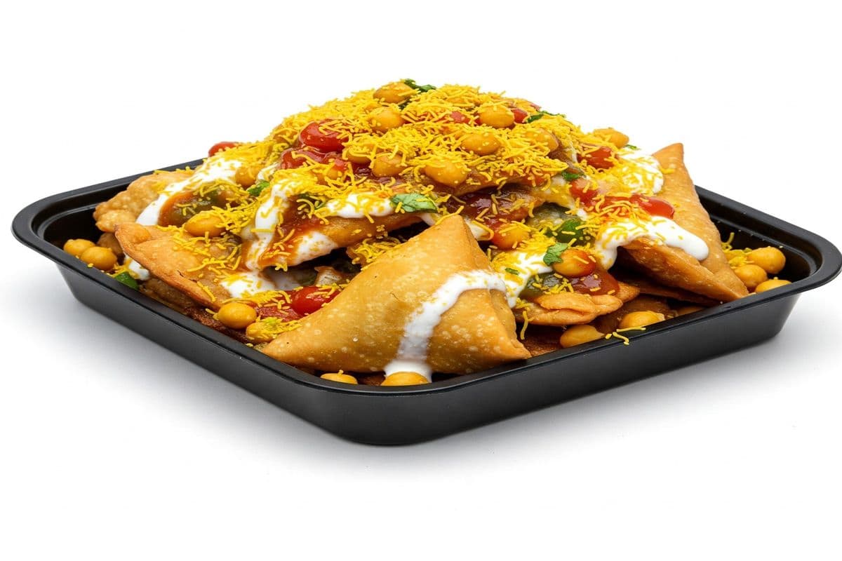 Samosa Chaat (Two Pieces)