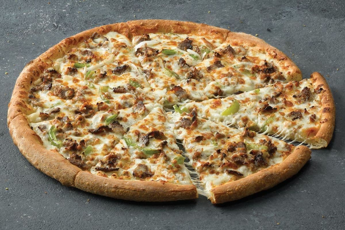 10" Petite pizza au steak et fromage philly / Small 10" Philly Cheesesteak Pizza