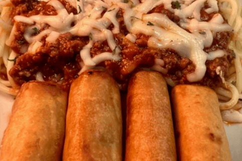 Spaghetti and Spring Rolls
