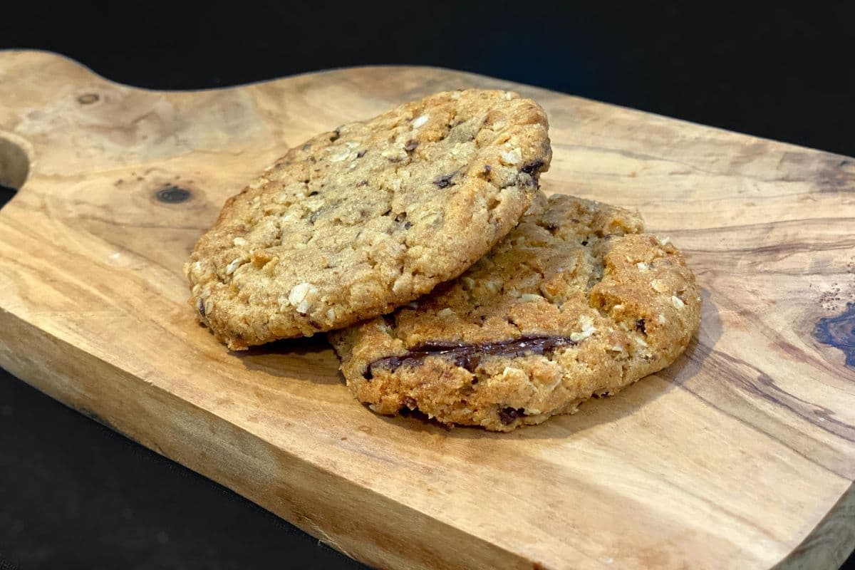 Biscuits au beurre d'arachide et chocolat par Fastoche! (2 mcx)