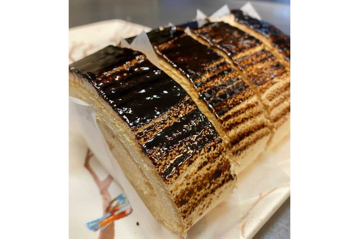 "Coffee" Swiss Roll Slice