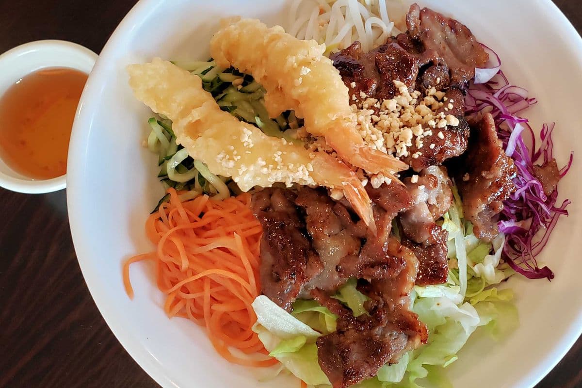 B-9. Prawn Tempura and Stir-Fried Pork