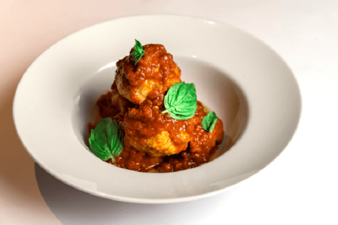 Polpetta con Pomodoro
