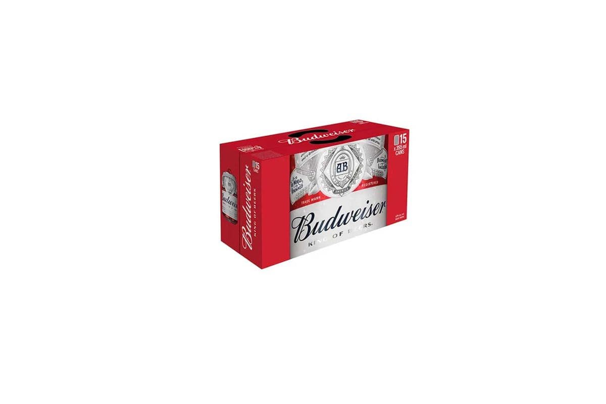 925222. BUDWEISER (15 x 355ML (CANS))