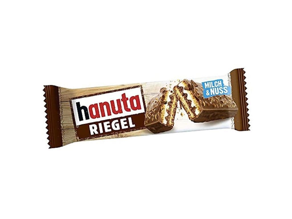 Ferrero Hanuta Riegel Hazelnut Chocolate Cream Wafer Biscuit