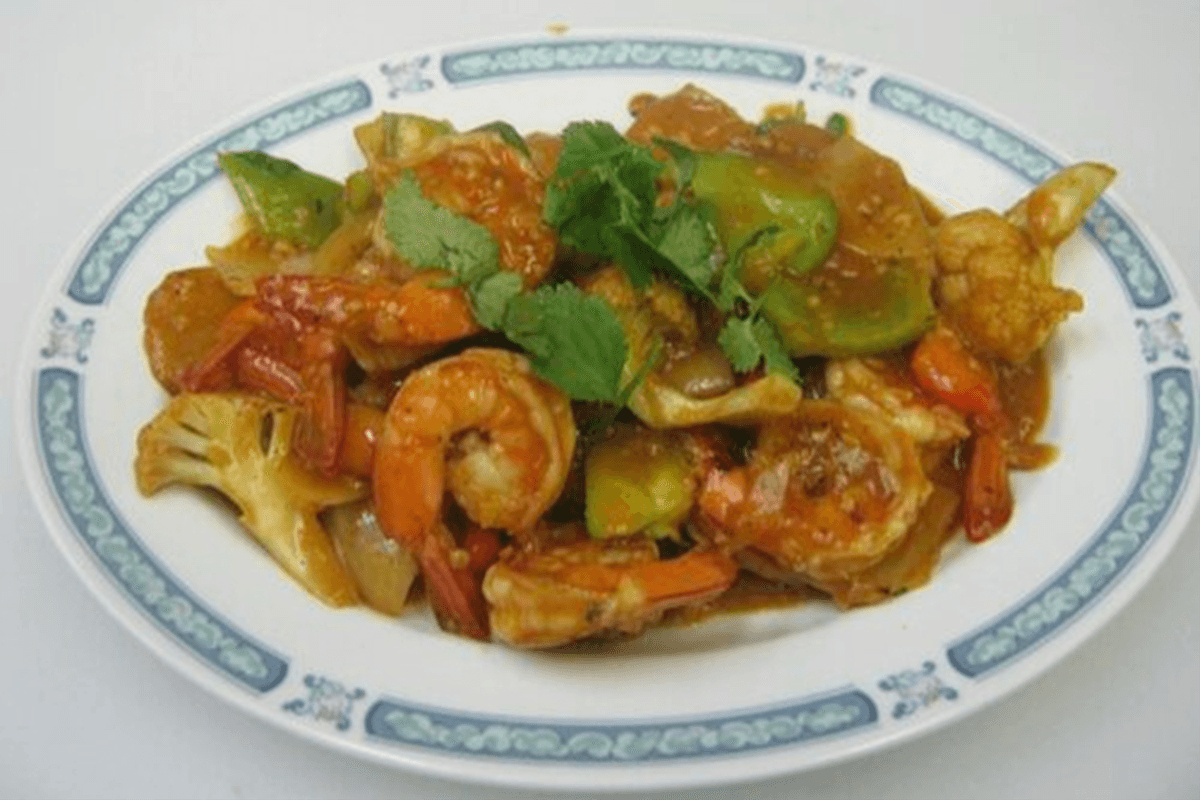 P4. Curry Prawns
