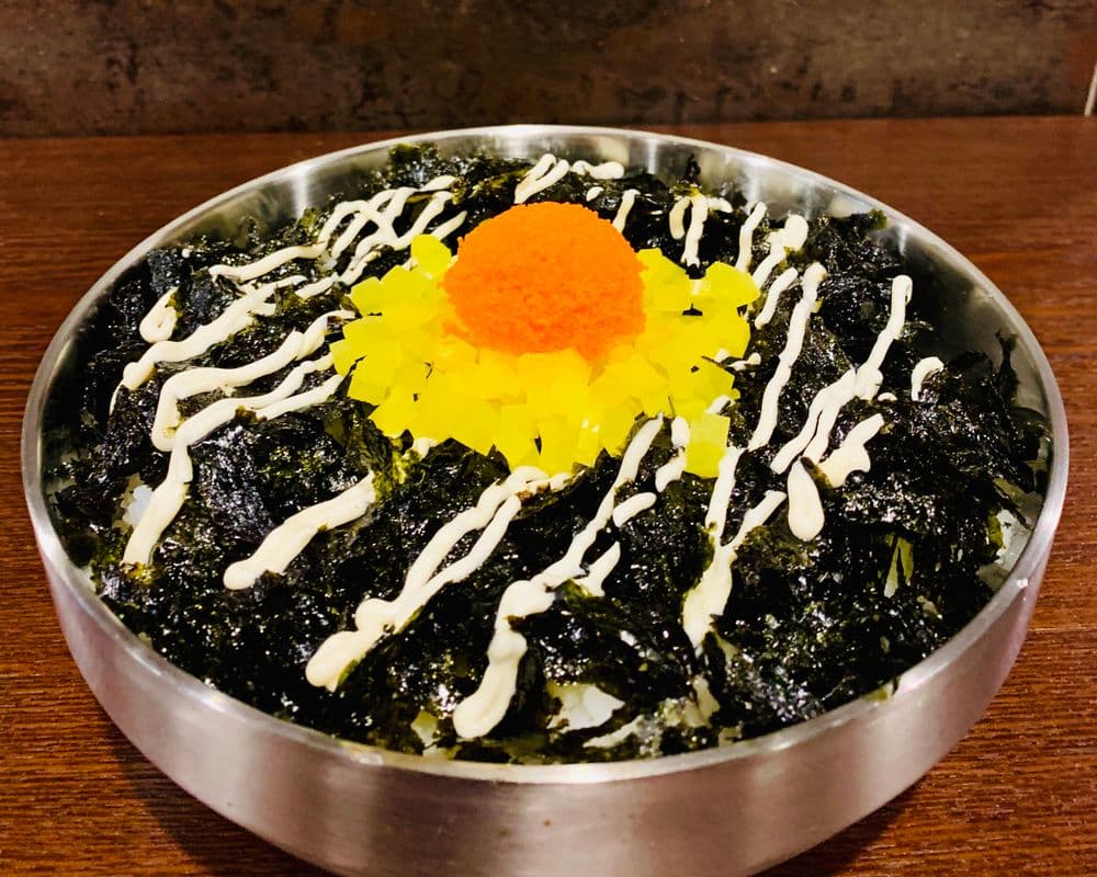 Rice with Crispy Seaweed and Mayonnaise (Kim-Mayonnaise Rice)