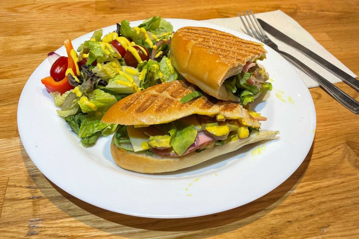 Turner Panini Sandwich- Saumon, épinards, câpres et Philadelphia / Salmon, spinach, capers, cream cheese