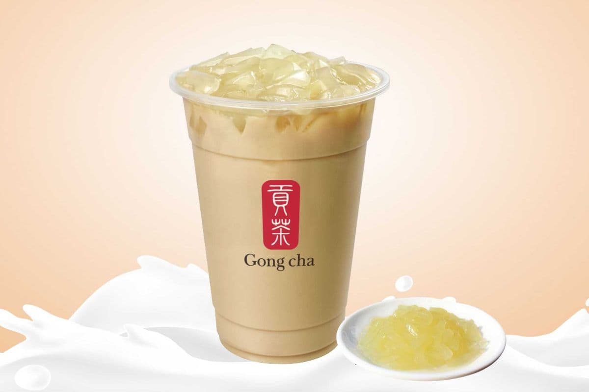 Milk Tea with Coconut Jelly