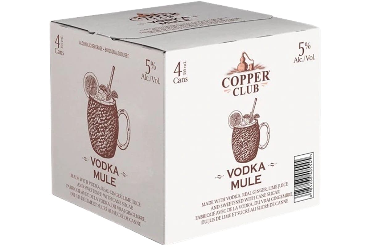 Copper Club Vodka Mule 355ml 4pk Can