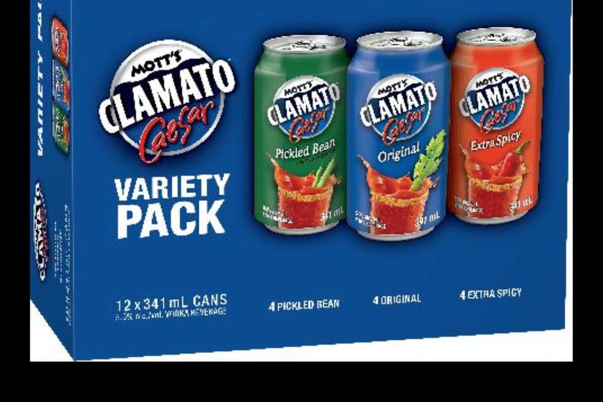MOTT'S CLAMATO CAESAR VARIETY 12*355ML (12 x 12*355ML )