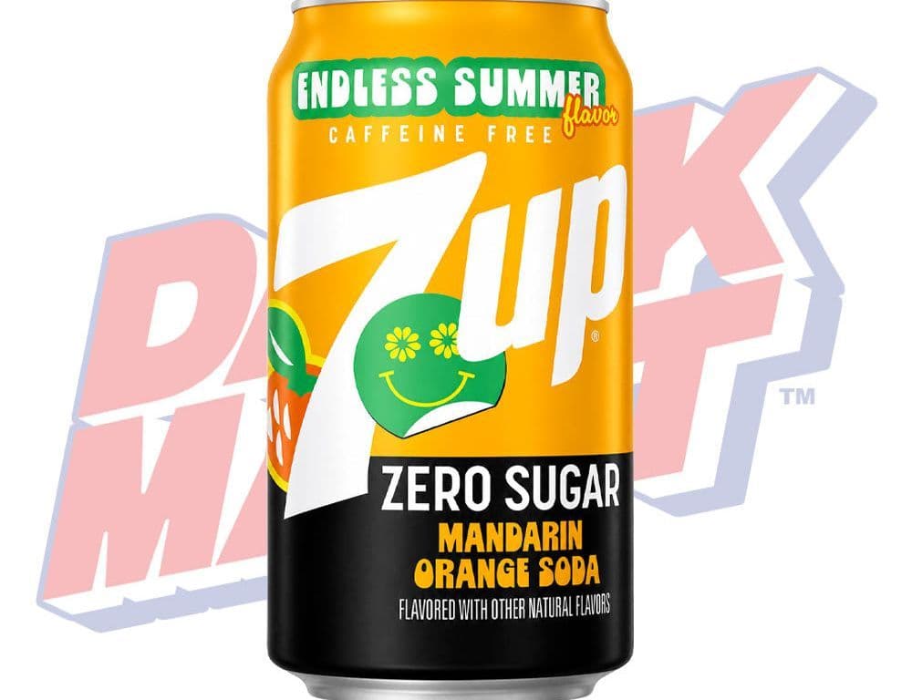 7up Endless Summer Mandarin Orange Zero - 355ml