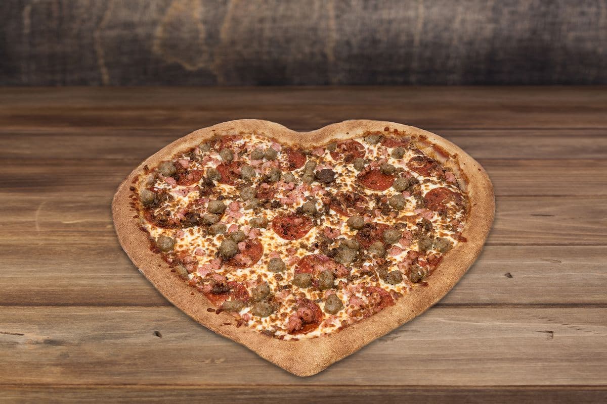 HEART Pizza Pan 16" Meat Lovers Feast