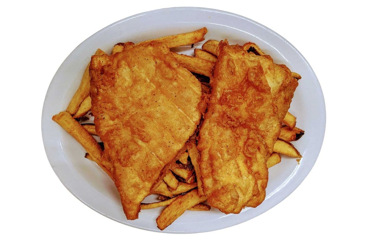 2 PC Halibut Fish with fresh cut fries (1300 Cal)