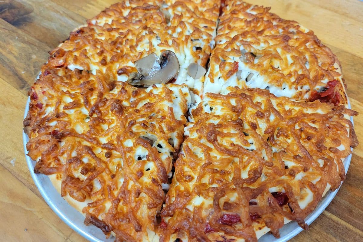 15'' Pizza aux champignons
