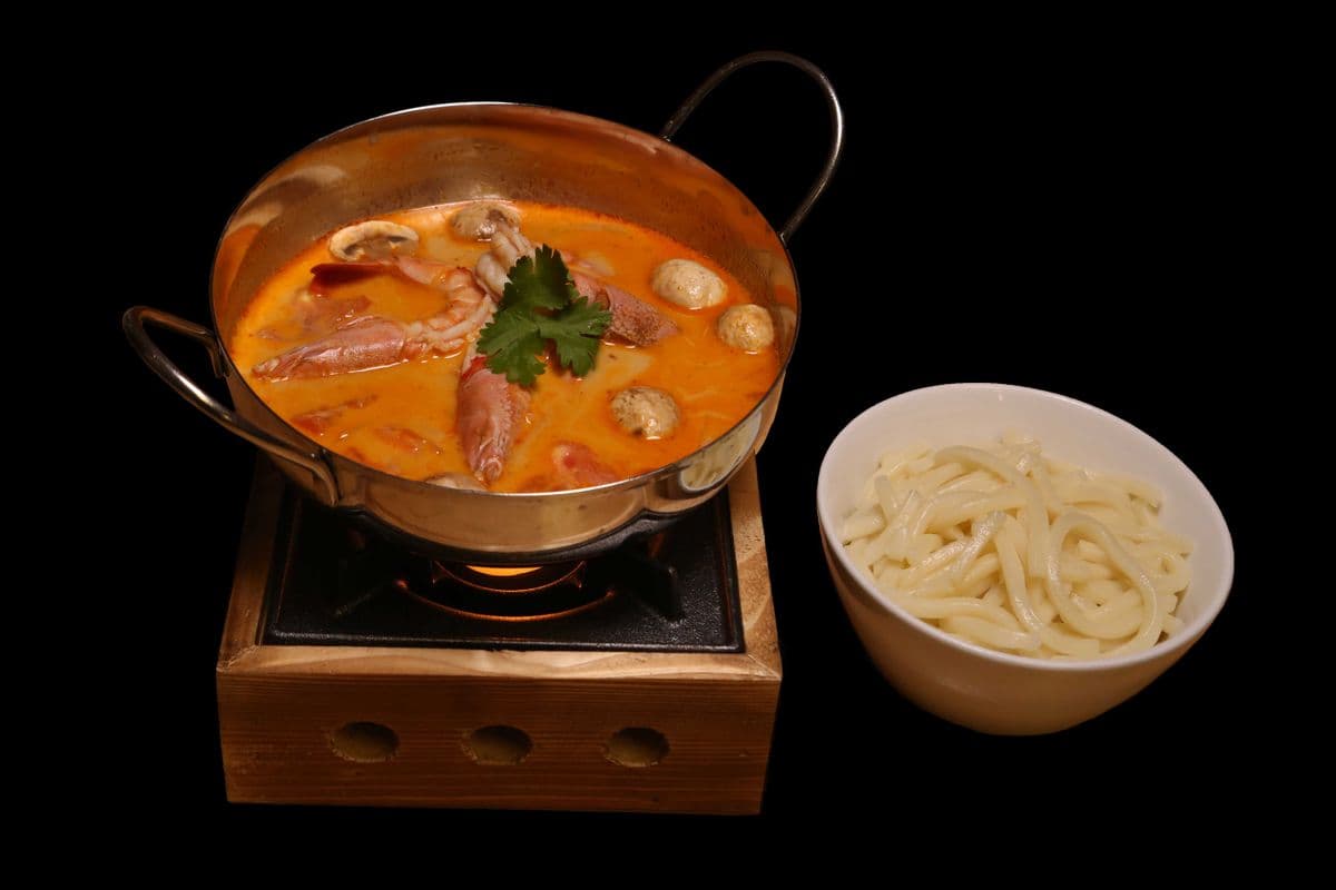 Tom Yum Udon Shrimp (Creamy Soup)