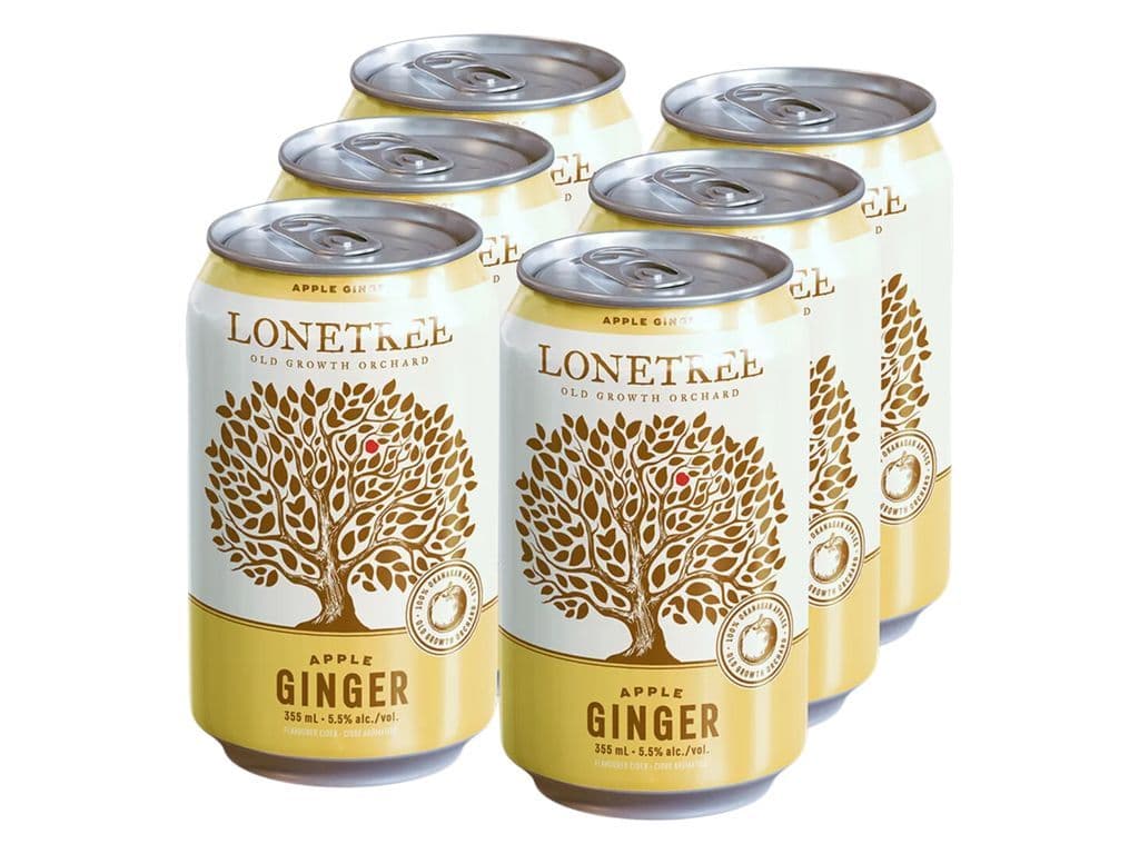 Lonetree Ginger Apple Dry Cider Can (6x355ml)