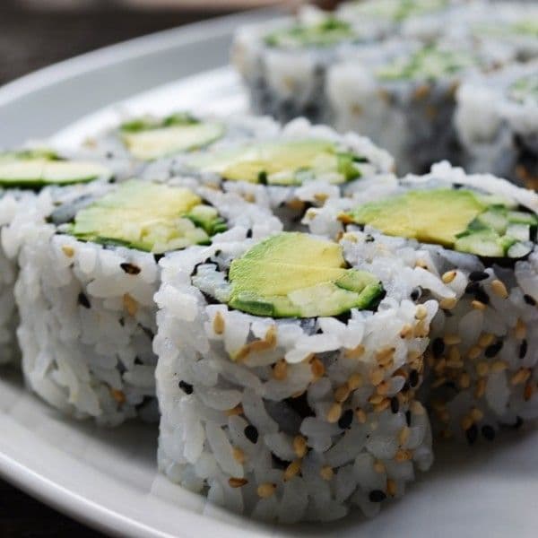 Cucumber Avocado Roll - Vegetarian (6 pcs) (A614)