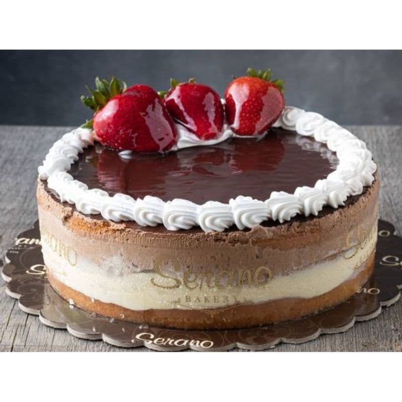 8" Small Chocolate and Vanilla Cake