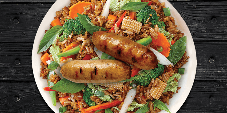 Riz Frit à la Saucisse Thai / Thai Sausage Fried Rice