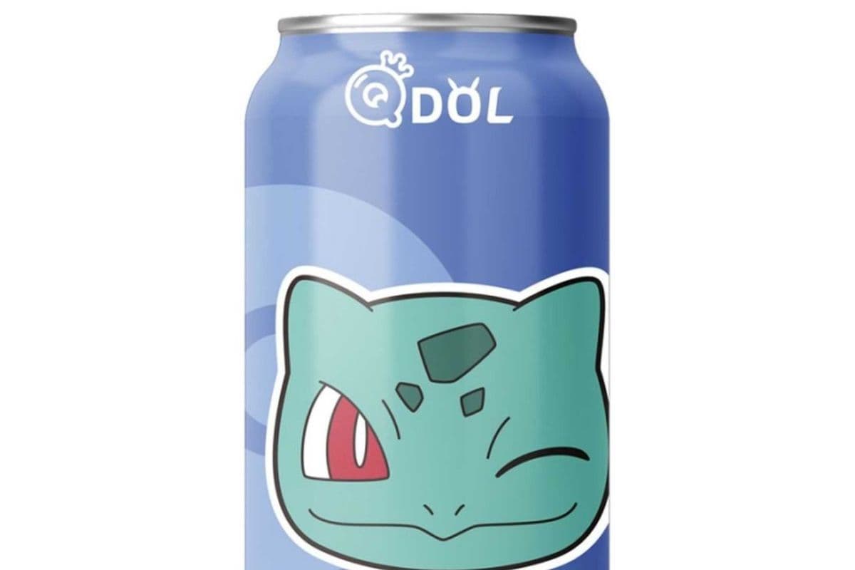 Canette boisson gazeuse pétillante aromatisée aux fruits Pokemon Bulbauser-Raisin