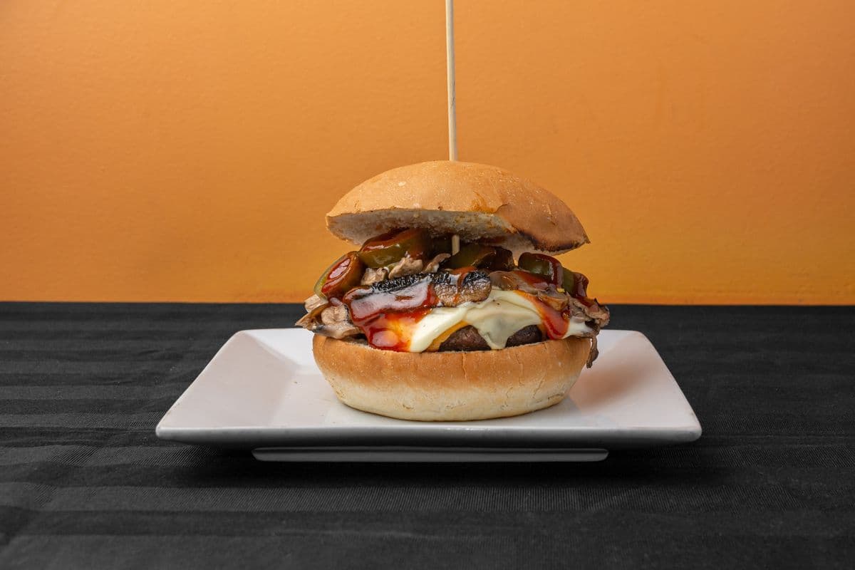 Double Cheese Double Mushroom Burger