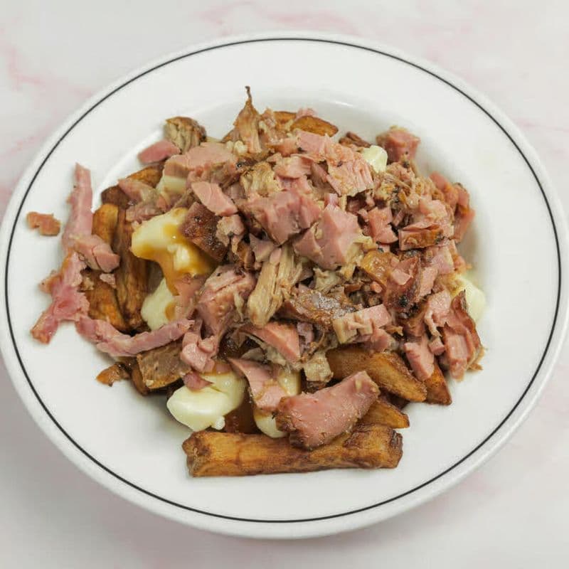 Poutine à la viande fumée