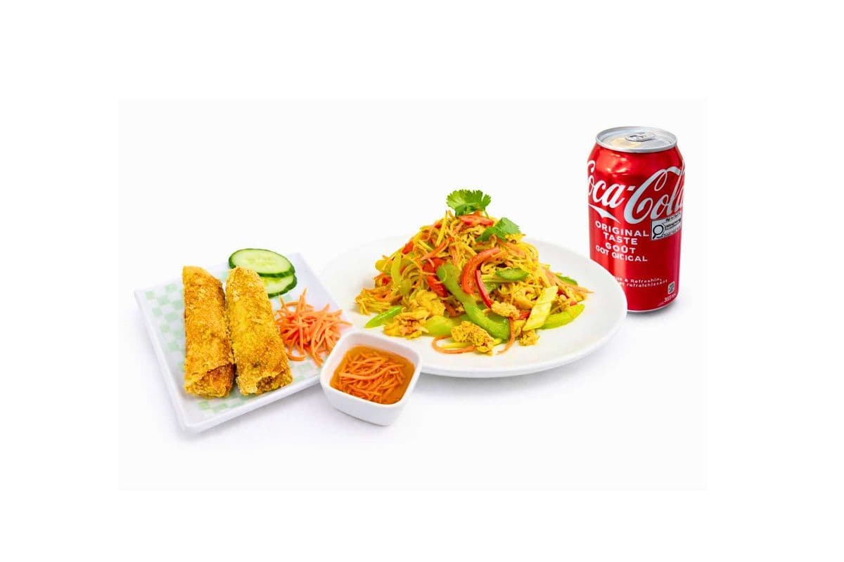 C9. Singapore Curry Vermicelli Combo | Bún Xào Singapore