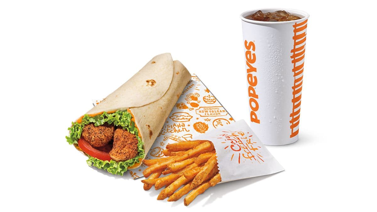 Spicy Blackened Chicken Wrap Combo