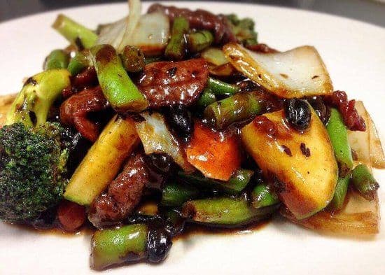 59. Beef with Black Bean Sauce and Vegetables